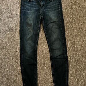 PAIGE Dark Indigo Skinny Jeans